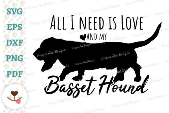 Basset Hound Dog Lover Clipart Png Pdf