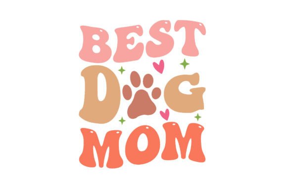 Best Dog Mom Retro