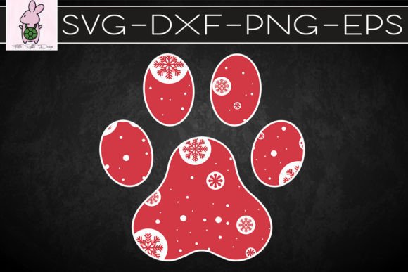Buffalo Plaid Paw Dog Christmas