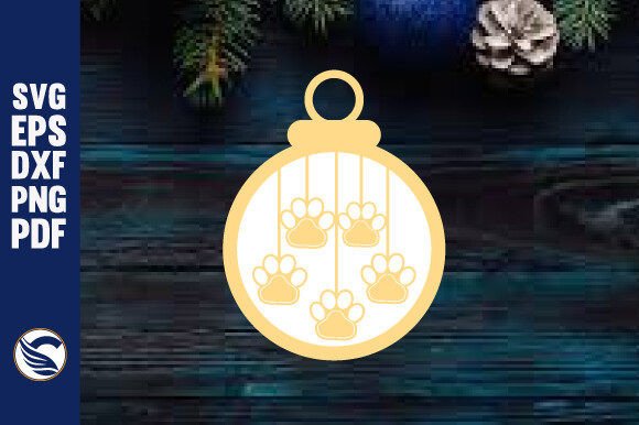 Christmas Dog Wall Ornament Design
