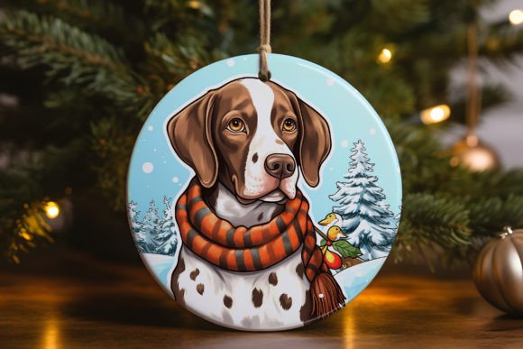 Cute Dog Christmas Ornament