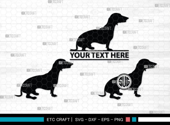 Dachshund Dog Monogram