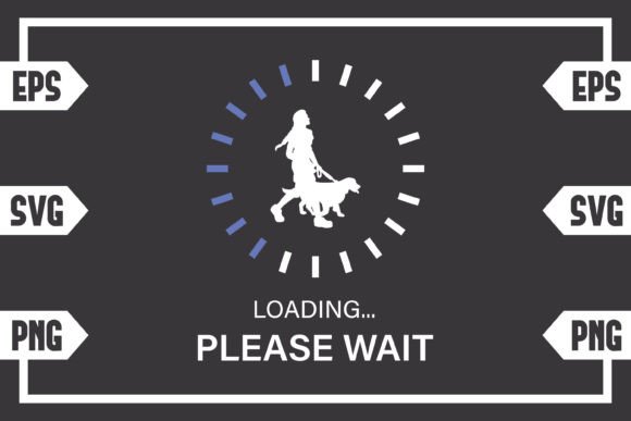 Female with Dog Loading Please Wait