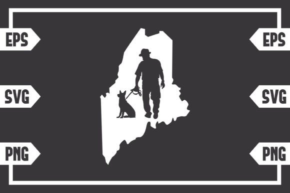 Maine - Guy with Dog