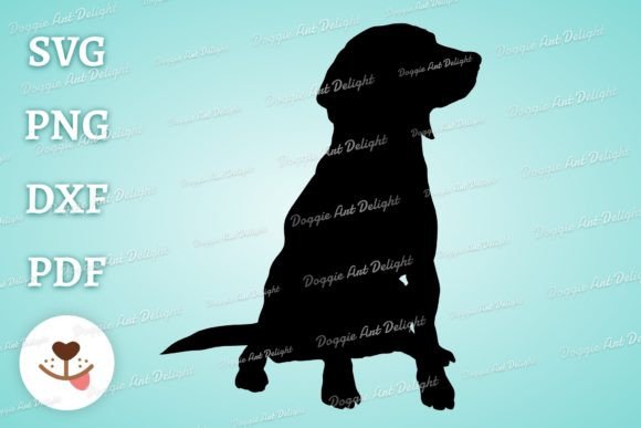Sitting Beagle Dog Cut File