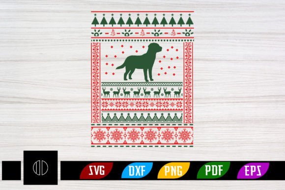 Ugly Sweater Funny Dog Sublimation PNG