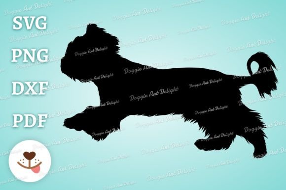 Yorkie Silhouette Svg Png Dxf Cricut